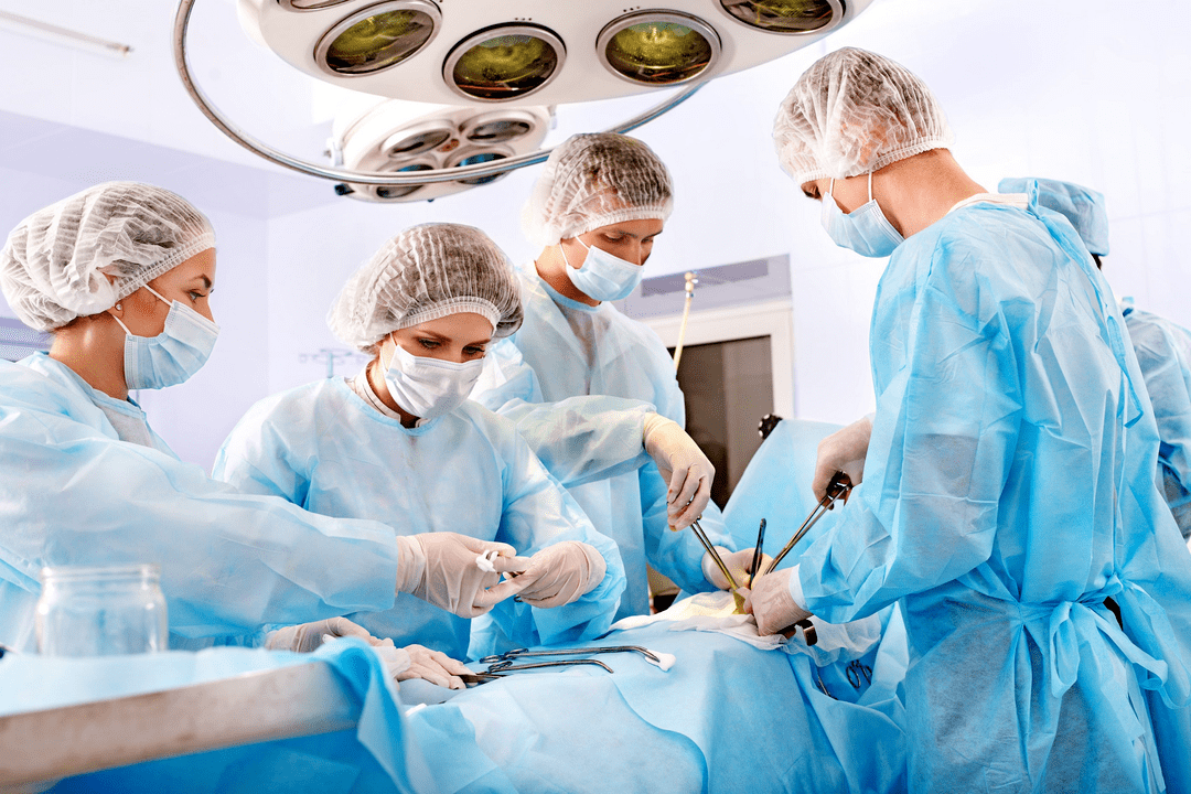 chirurgische Behandlung der kalkhaltigen Prostatitis
